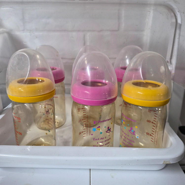 젖병건조대&젖병보관함&더블하트젖병160ml--1