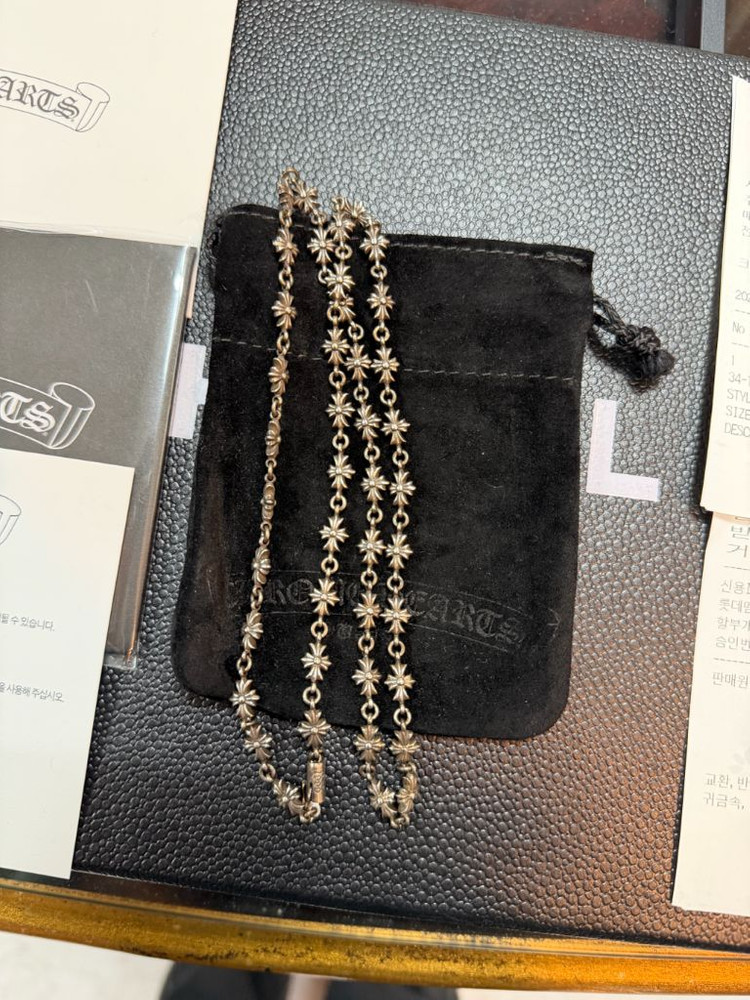 크롬하츠 정품 신형 타이니크로스 25인치 목걸이 팝니다.!! 이미지