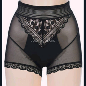 마레몬떼 블랙 복부보정 레이스 팬티105LX,110xxl 이미지
