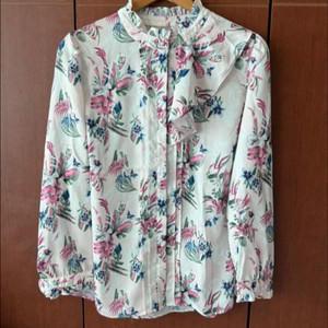 플로럴 블라우스