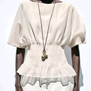 (새제품) ZARA 자라 오간자 니트탑