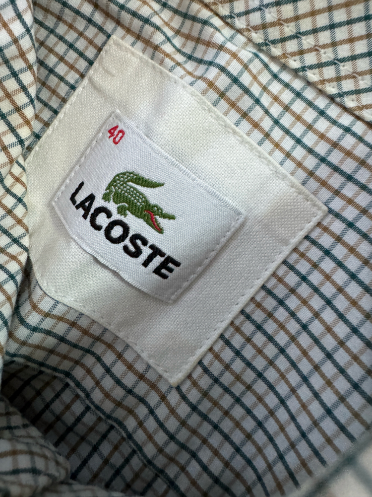 정품 라코스테 스몰 로고 체크 셔츠 M ~ L--2