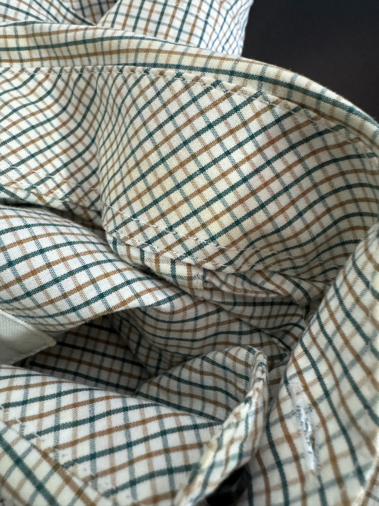 정품 라코스테 스몰 로고 체크 셔츠 M ~ L--3