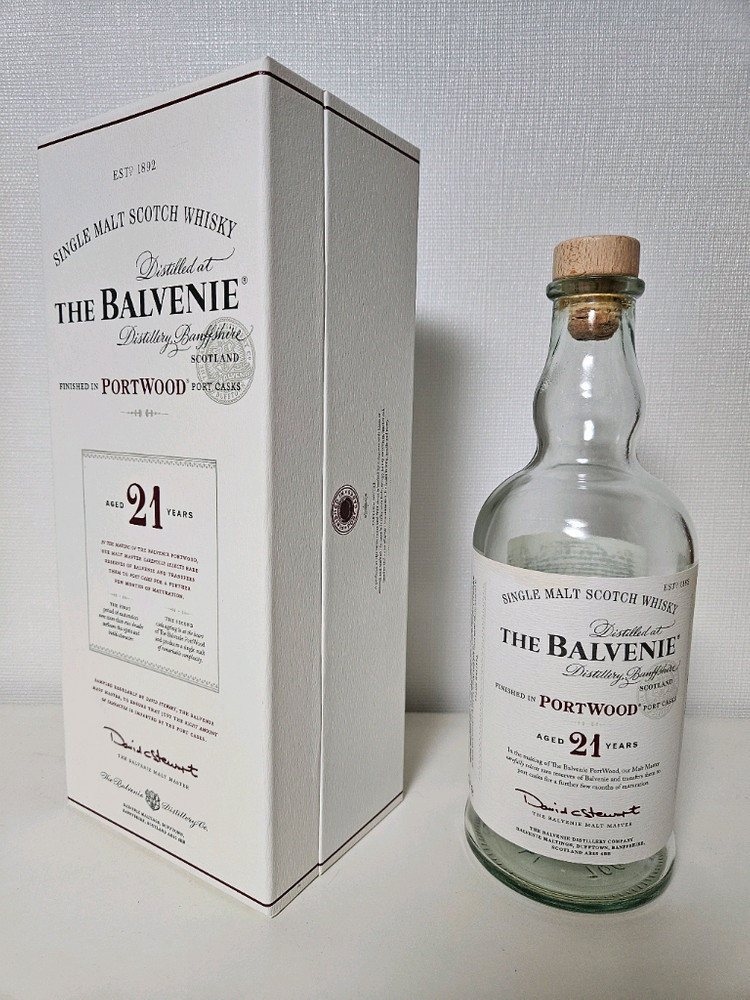 발베니 BALVENIE 21 양주 공병 빈병 술병 수집--1