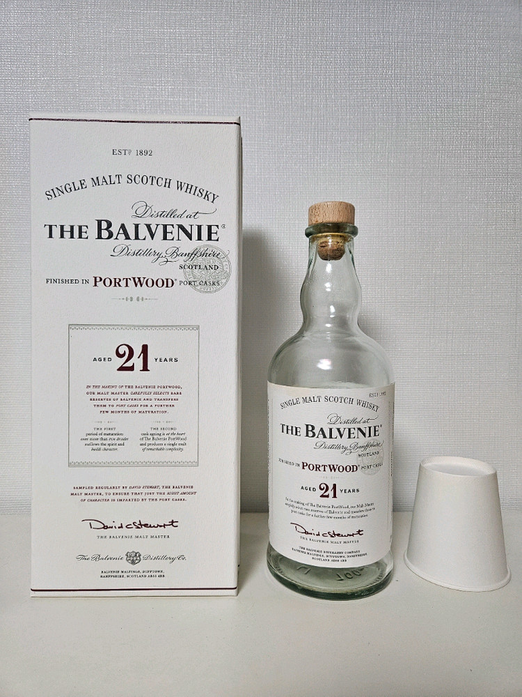 발베니 BALVENIE 21 양주 공병 빈병 술병 수집--2