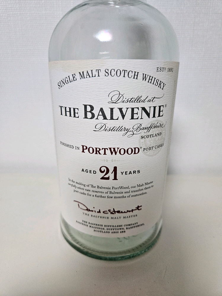 발베니 BALVENIE 21 양주 공병 빈병 술병 수집--6