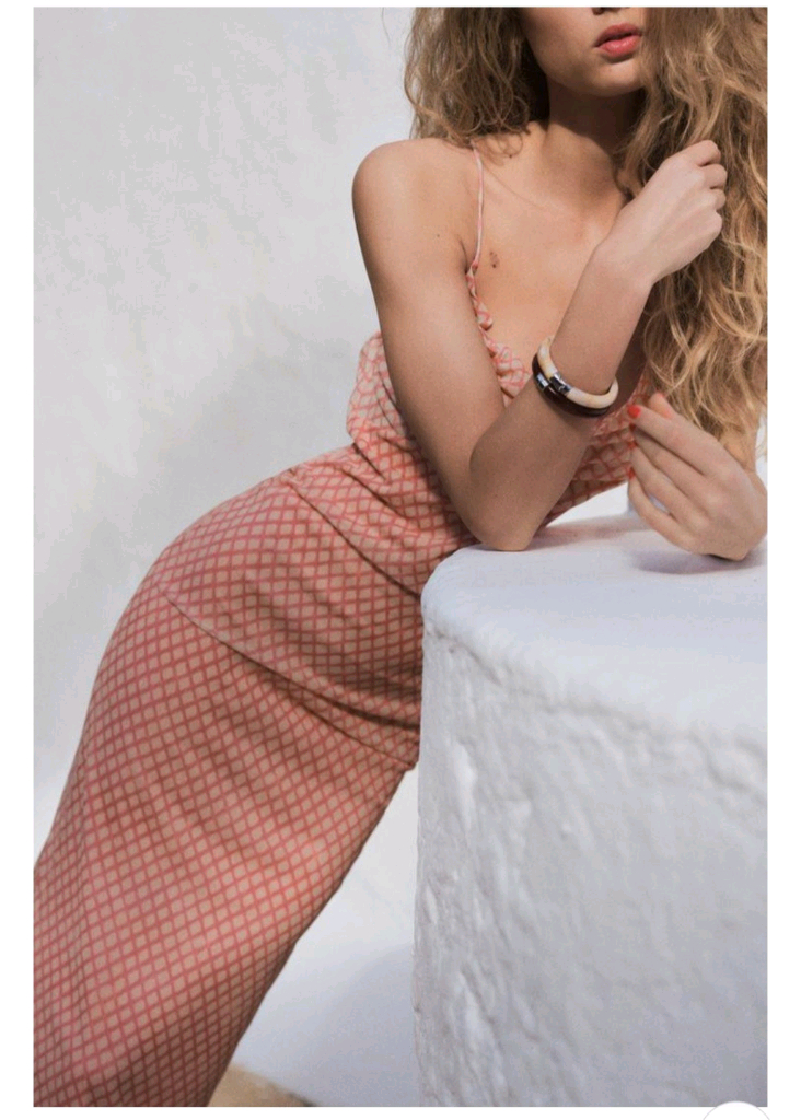 새제품 zara 자라 프린트 튤 캐미솔 원피스 핑크 원피스--4