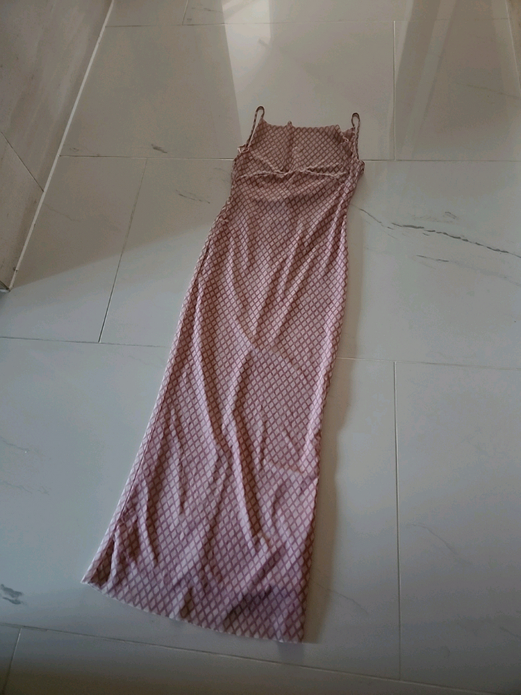 새제품 zara 자라 프린트 튤 캐미솔 원피스 핑크 원피스--5