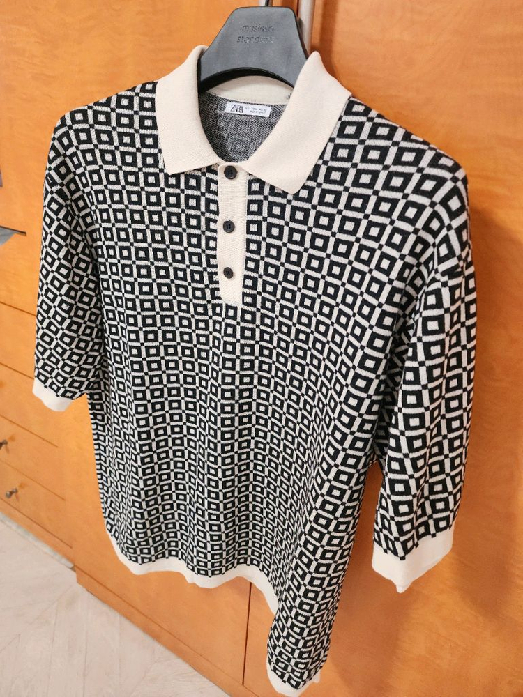 ZARA 자라 반팔 니트 팝니다.--7