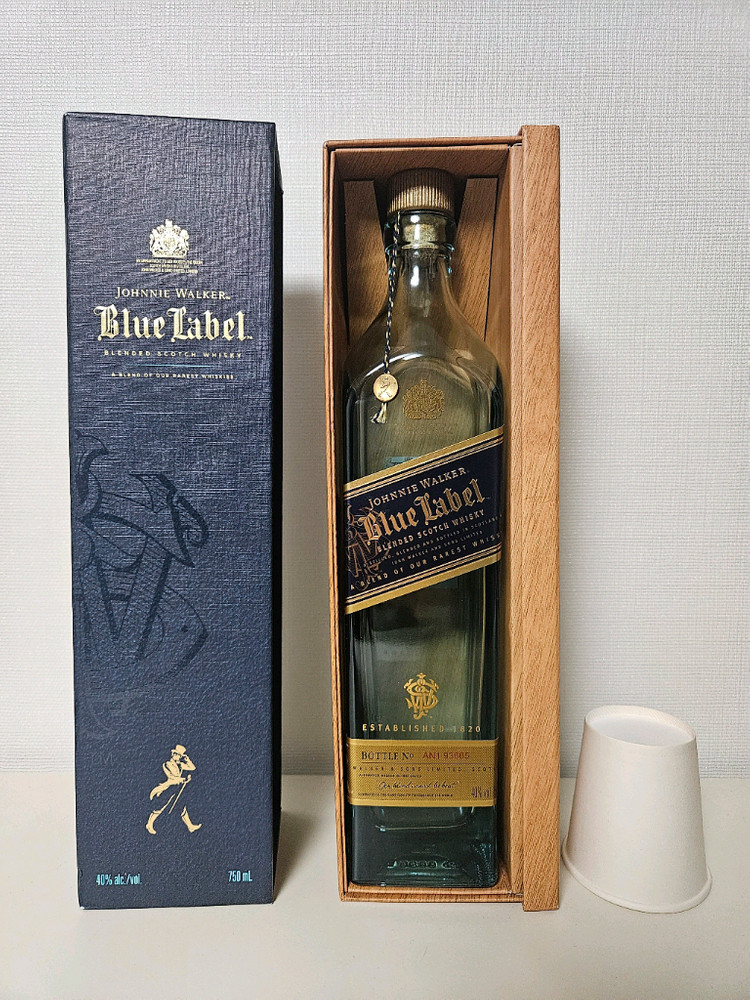 블루라벨 공병 빈병 양주 술병 수집--1