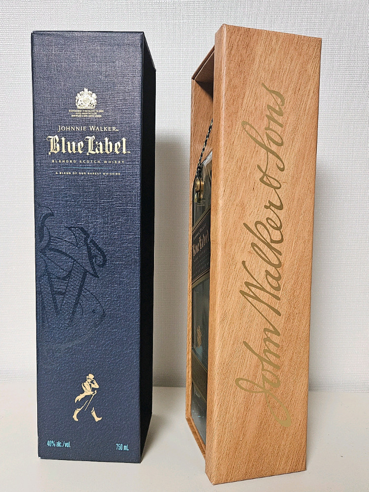 블루라벨 공병 빈병 양주 술병 수집--2