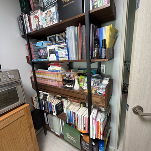 원목 선반 책장