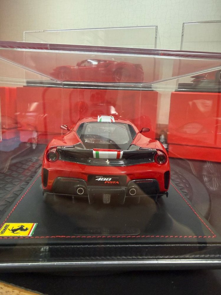 1:18 bbr 페라리 488 pista (오토아트 미니챔프 자동차모형 다이캐스트 포르쉐 미니지티 교쇼) 이미지