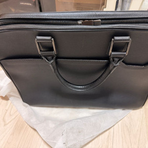 알프레도 던힐 블랙 가죽 서류가방 이미지