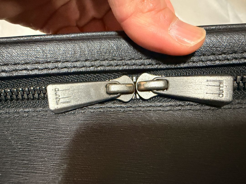 알프레도 던힐 블랙 가죽 서류가방 이미지