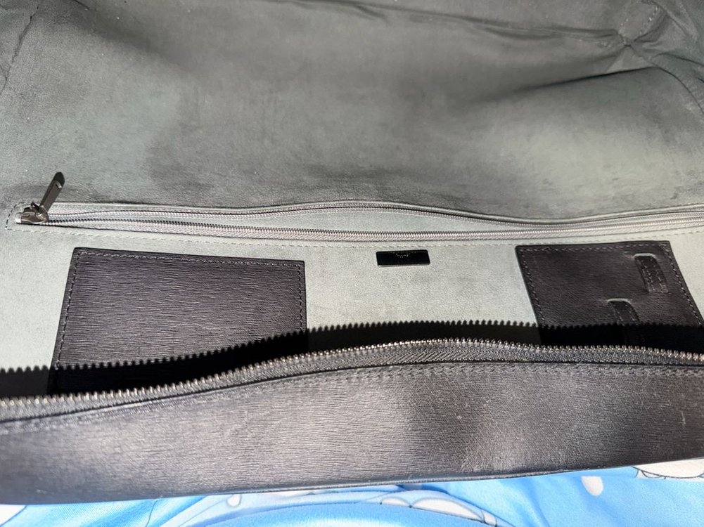 알프레도 던힐 블랙 가죽 서류가방 이미지