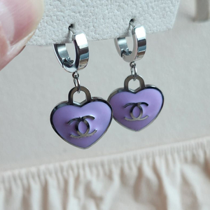 샤 달랑이귀걸이 하트 드롭귀걸이 (새상품)