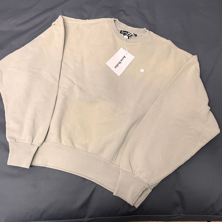 아크네스튜디오 FIAH 피아 이모지 스웻셔츠 더스티 그린 XS 맨투맨 새제품 Acne Studios 스웨트셔츠--0