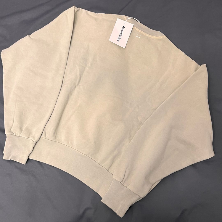 아크네스튜디오 FIAH 피아 이모지 스웻셔츠 더스티 그린 XS 맨투맨 새제품 Acne Studios 스웨트셔츠--1