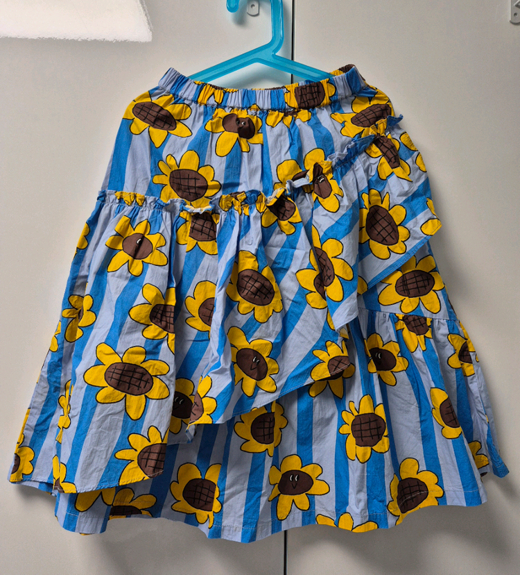 베베베베 해바라기 스커트 라지 +니삭스 일괄--1