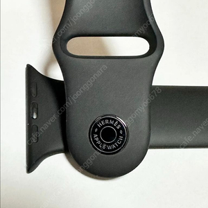 애플워치 에르메스 누아르 블랙 실리콘밴드 이미지