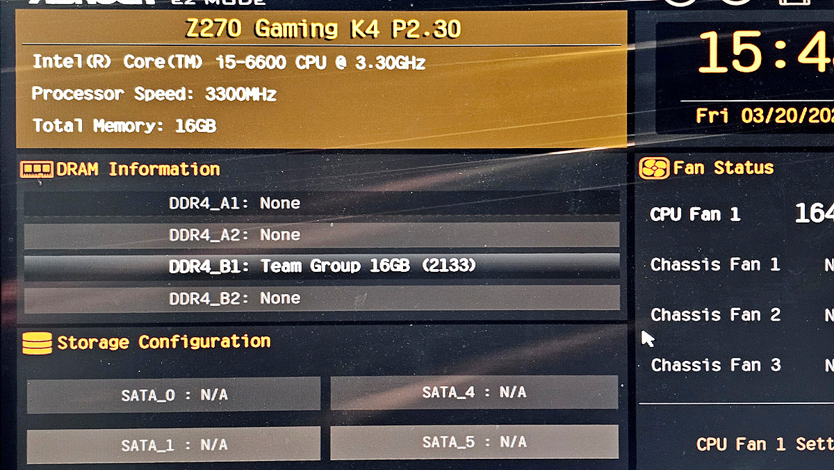 Z270 Gaming K4 메인보드 / I5 6600 CPU / DDR4 16G 팀그룹 메모리--2