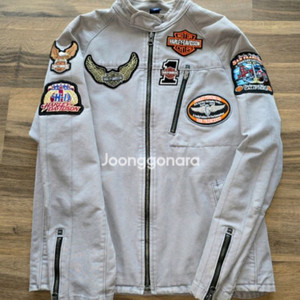 할리 데이비슨 X 미국 더들리 퍼킨슨 패치 커스텀 라이더 자켓 L