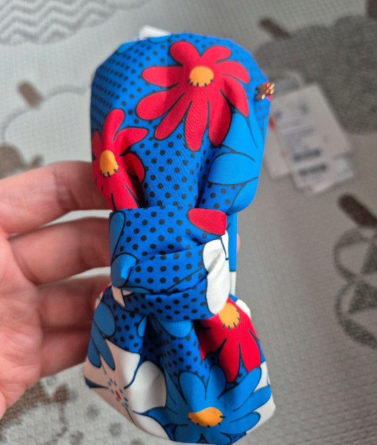 베베드피노 플라워 리본 플라워 블루 헤어밴드 프리사이즈--3