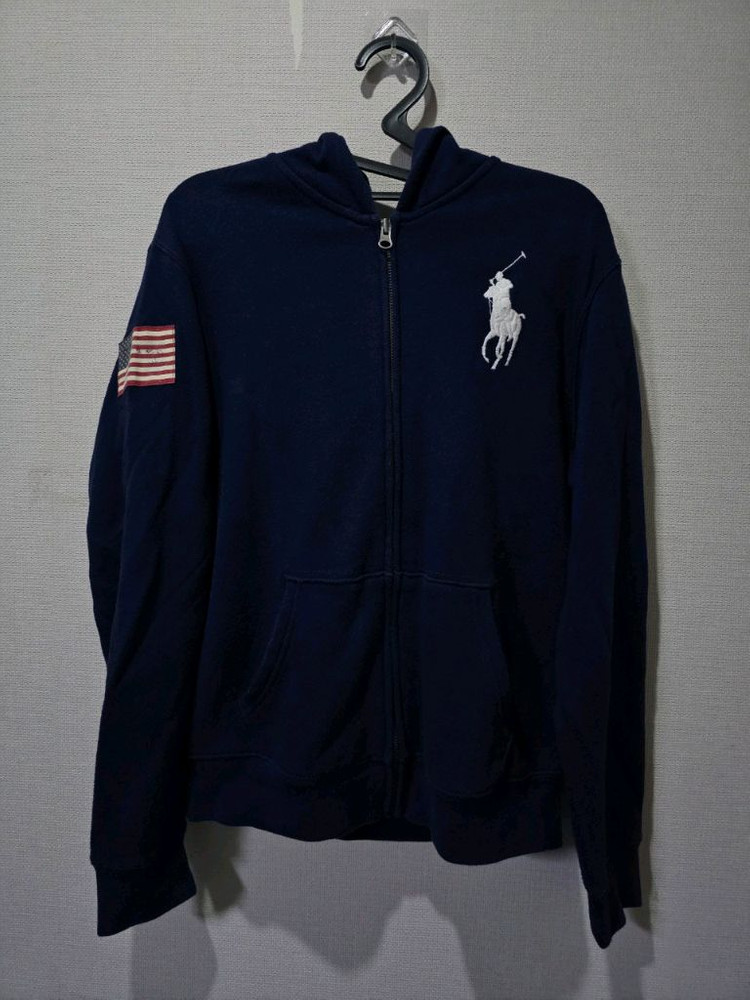 폴로 POLO 빅포니 성조기 후드집업 90 / S 이미지