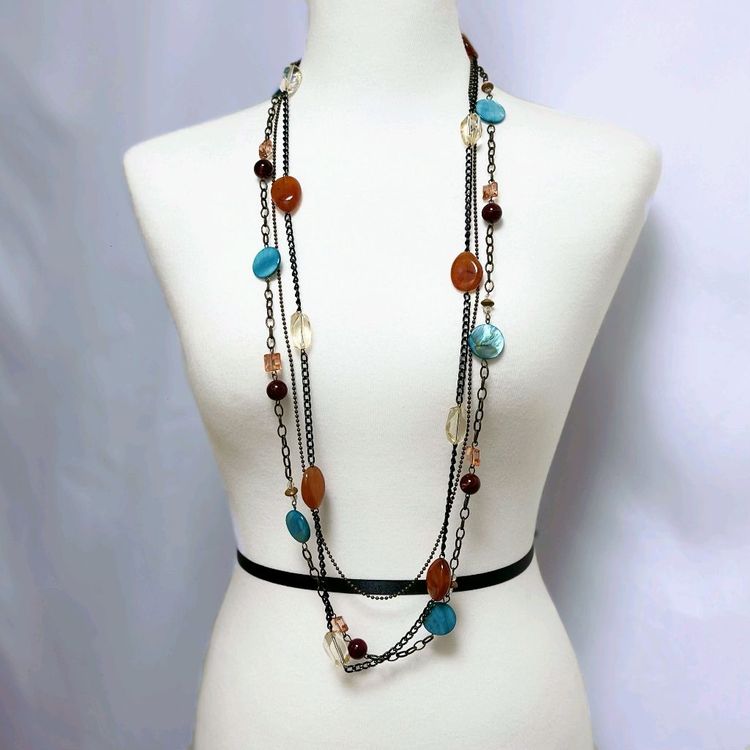 새상품]디테일 세밀한 엔틱 체인 빈티지 롱 목걸이/귀걸이 반지 팔찌 진주 샤넬 14k 18k 스와로브스키 구찌 이미지