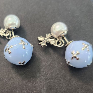 크스타일 십자가 귀걸이 진주 십자가 드롭귀걸이 투웨이 귀걸이 (새상품)