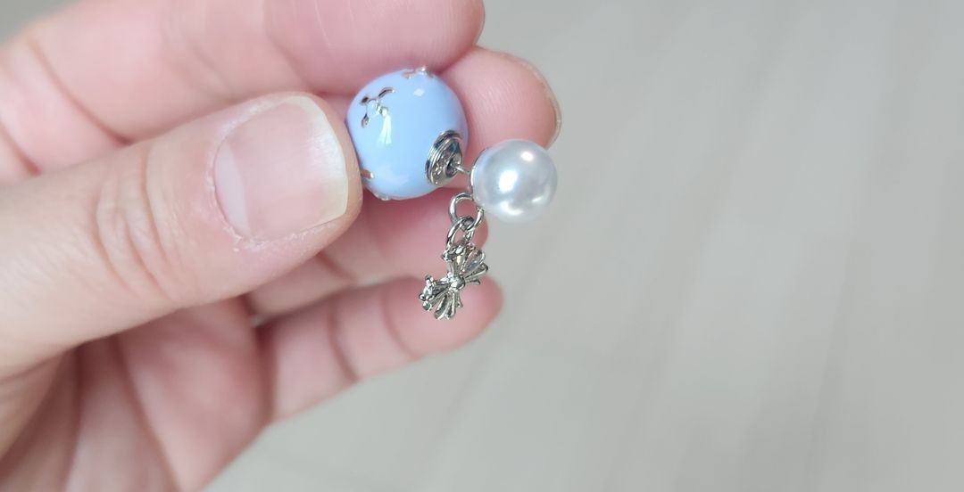 크스타일 십자가 귀걸이 진주 십자가 드롭귀걸이 투웨이 귀걸이 (새상품)--2