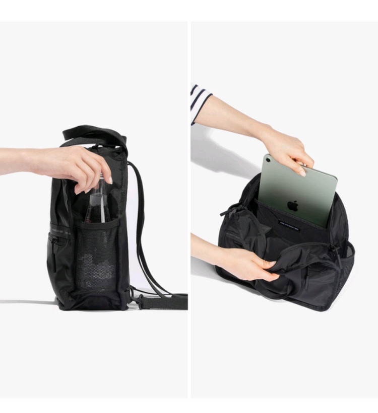 보르 미니 백팩 블랙 기저귀 가방 아이가방 이미지