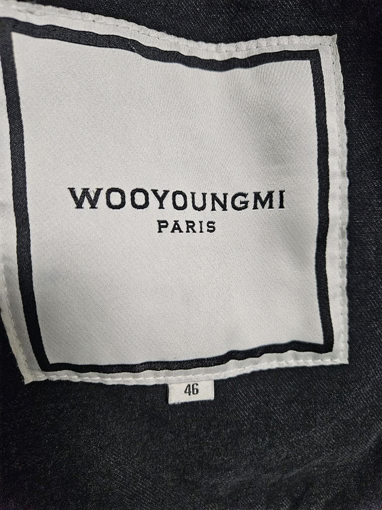 우영미 블랙 데님 워크 자켓 46--9