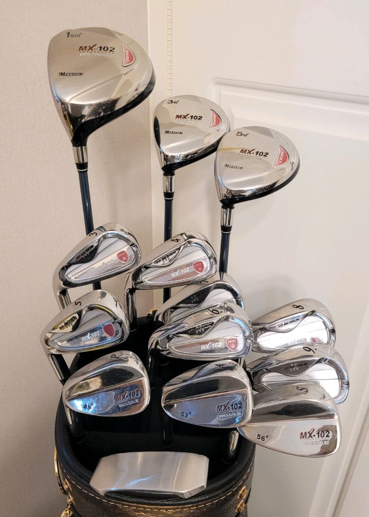 + 미사일 좌타 + 왼손용 남성 골프채 풀세트--1