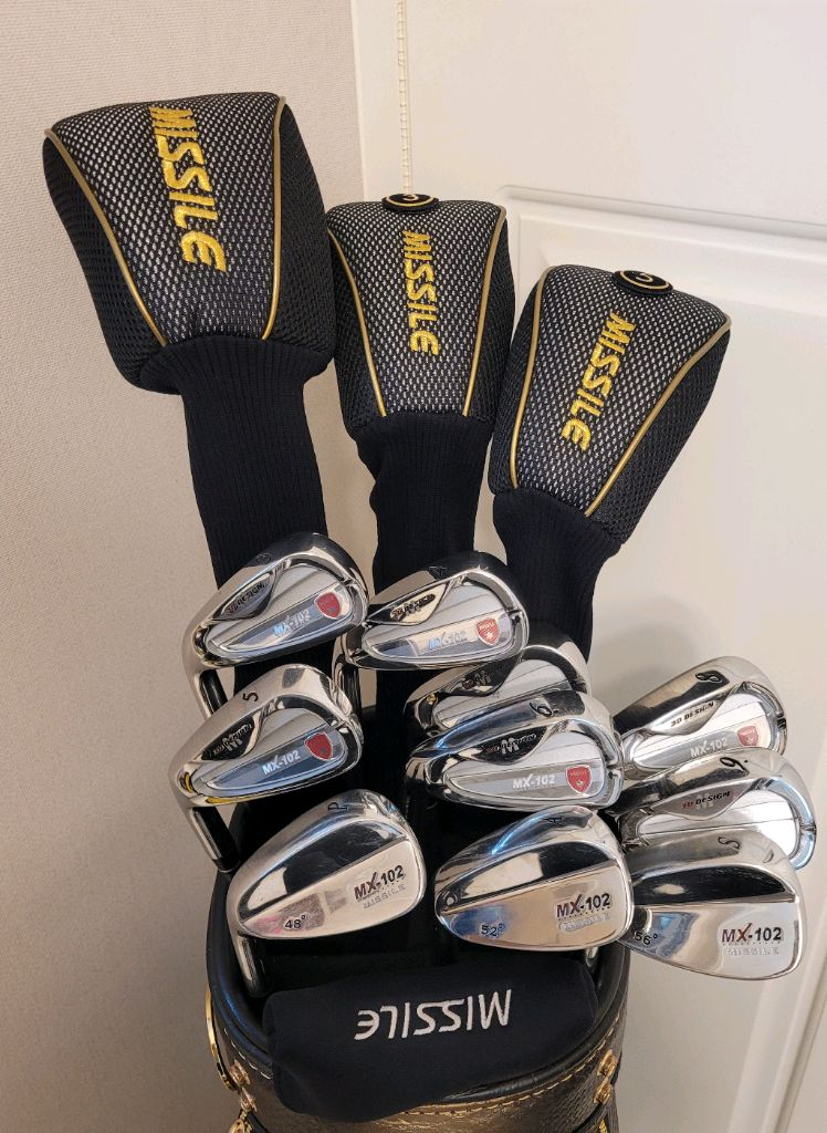 + 미사일 좌타 + 왼손용 남성 골프채 풀세트--2