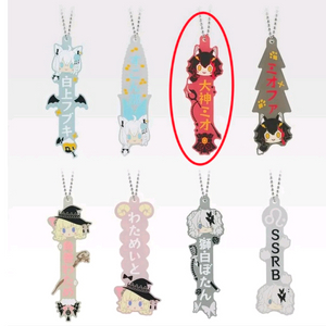 홀로라이브 빌런스타일 쿠지 명찰 키체인 러버참 이미지