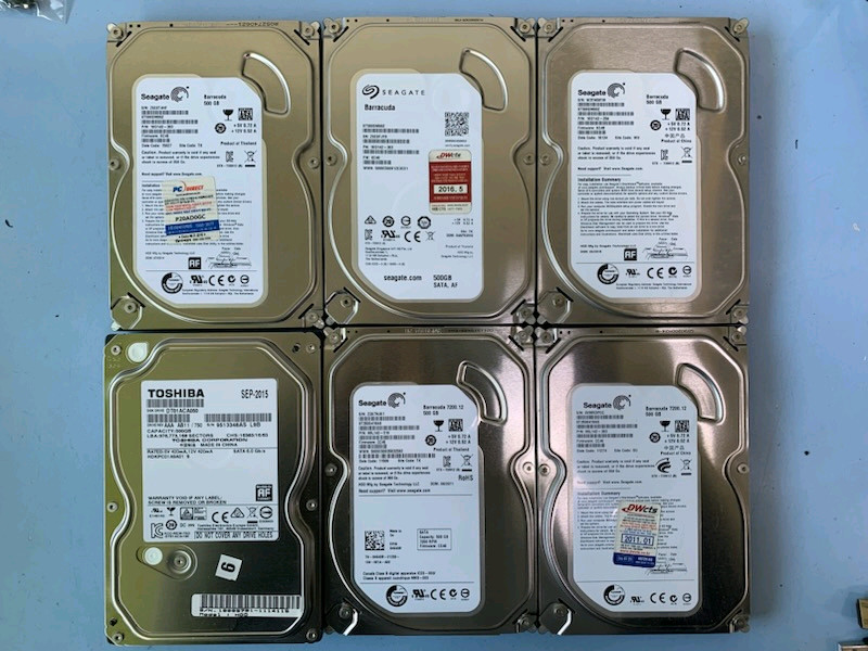 데스크탑용 3.5인치 하드디스크 500G 일괄판매합니다 이미지