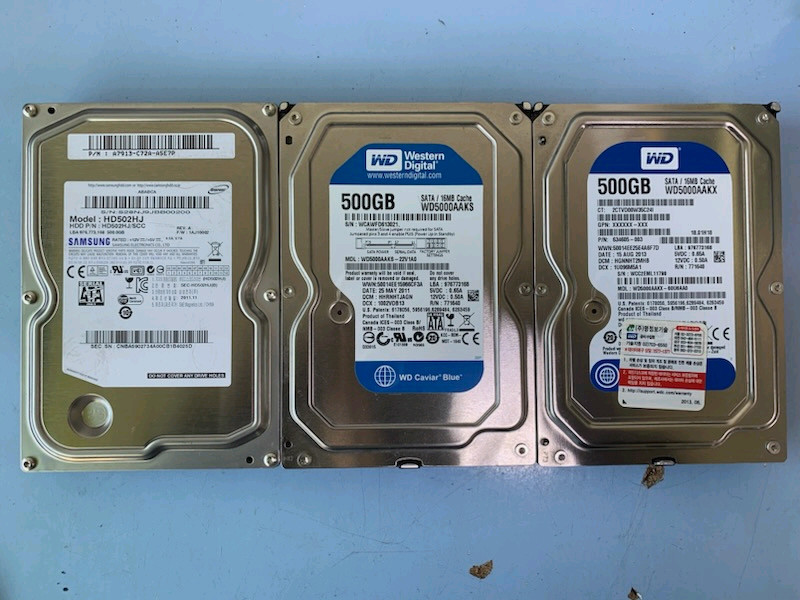 데스크탑용 3.5인치 하드디스크 500G 일괄판매합니다 이미지