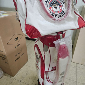 [전시상품]캡틴산타 165 캐디백 + 보스턴백 세트 (색상-레드) 이미지