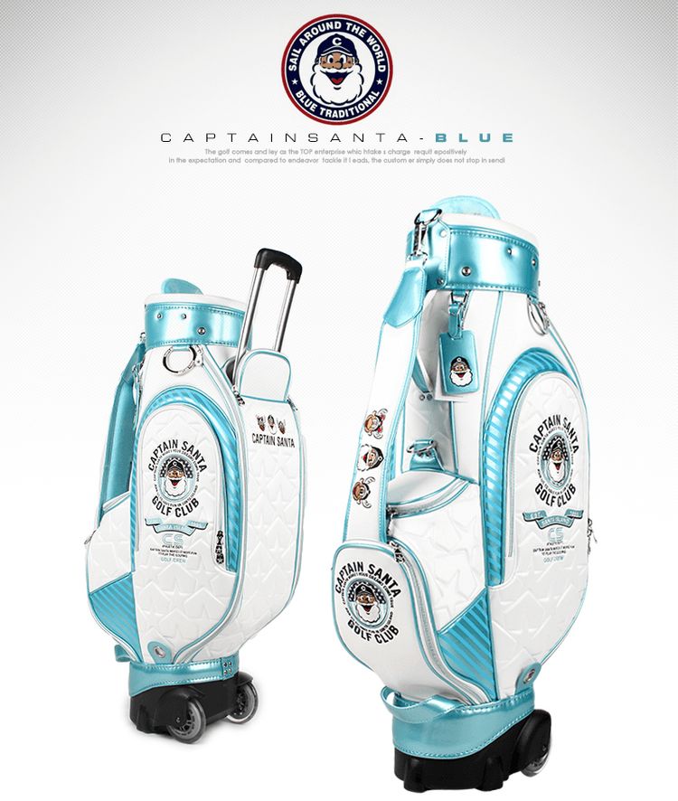 [전시상품]캡틴산타 165 캐디백 + 보스턴백 세트 (색상-블루) 이미지