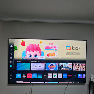 삼성 85인치 4K UHD 스마트 TV KQ85QC67AFXKR 벽걸이 이미지