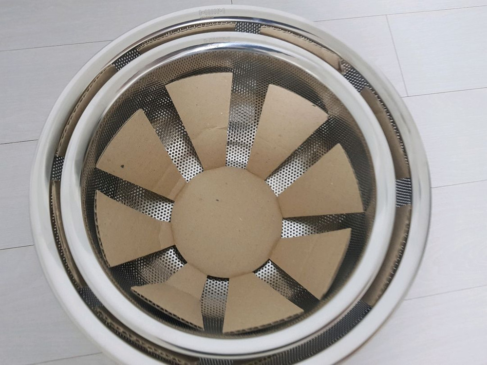 HANSSEM 한샘 프리미엄 HOLE 믹싱볼 세트 스덴 원형 채반 채망 과일 야채 소면 새상품 (미사용)--6