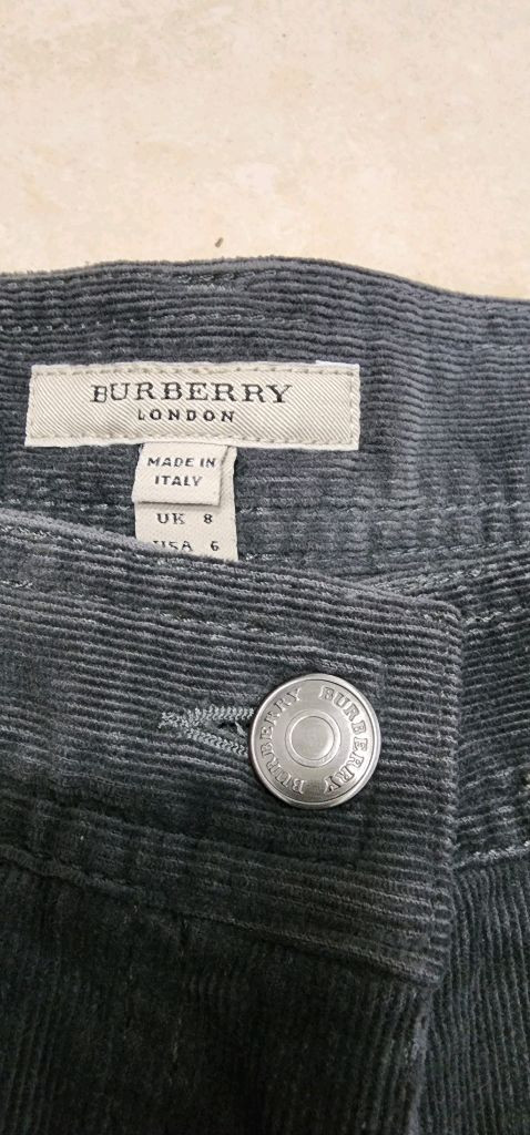 버버리 여성 코듀로이 7부팬츠 이미지