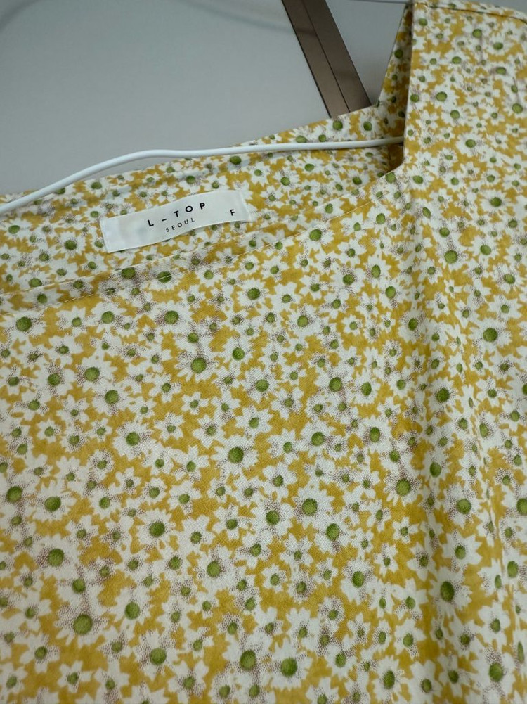 디자이너 브랜드 플라워 면 블라우스 66778899사이즈 F 이미지