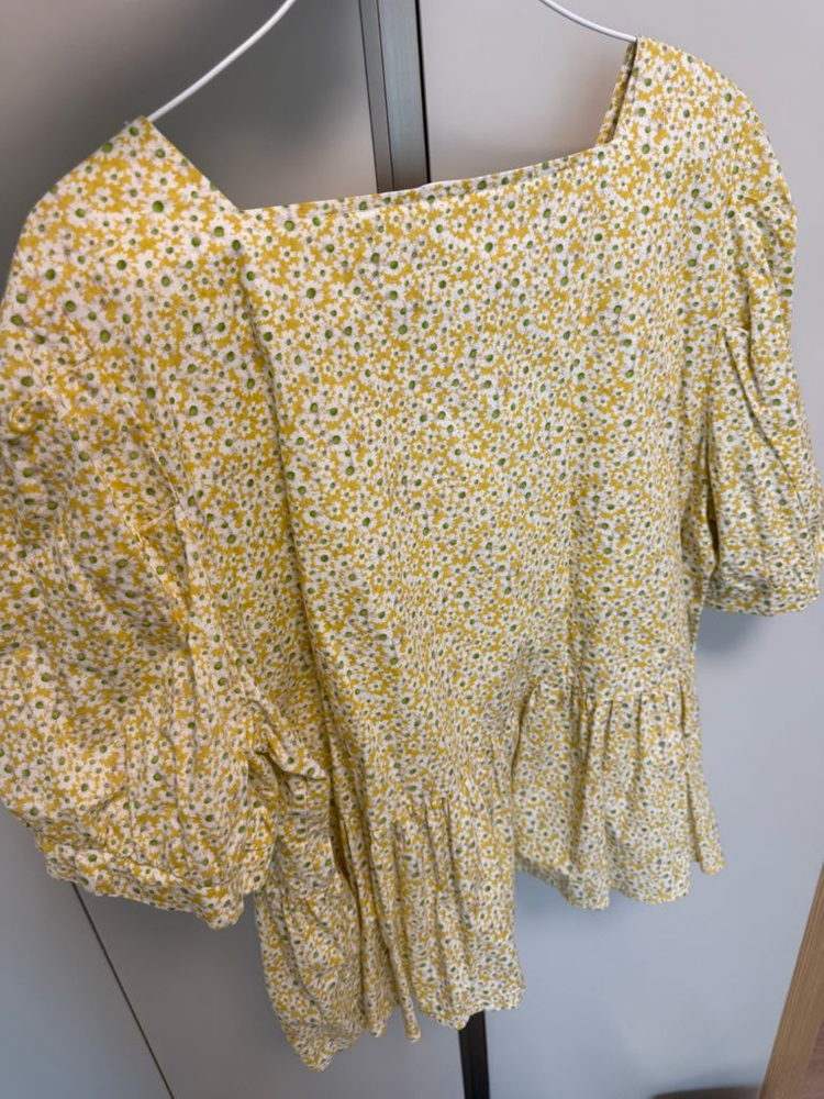 디자이너 브랜드 플라워 면 블라우스 66778899사이즈 F 이미지