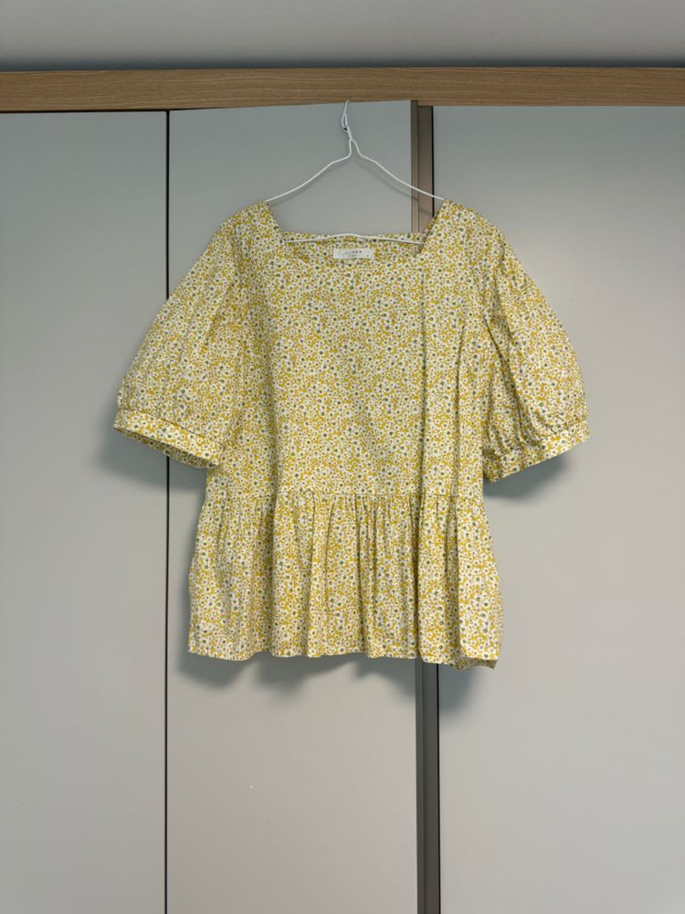 디자이너 브랜드 플라워 면 블라우스 66778899사이즈 F 이미지