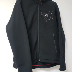 MILLET outdoor 밀레 블랙 후드 아웃도어 등산 자켓 밀레 블랙 후드 자켓 등산의류 등산복 의류