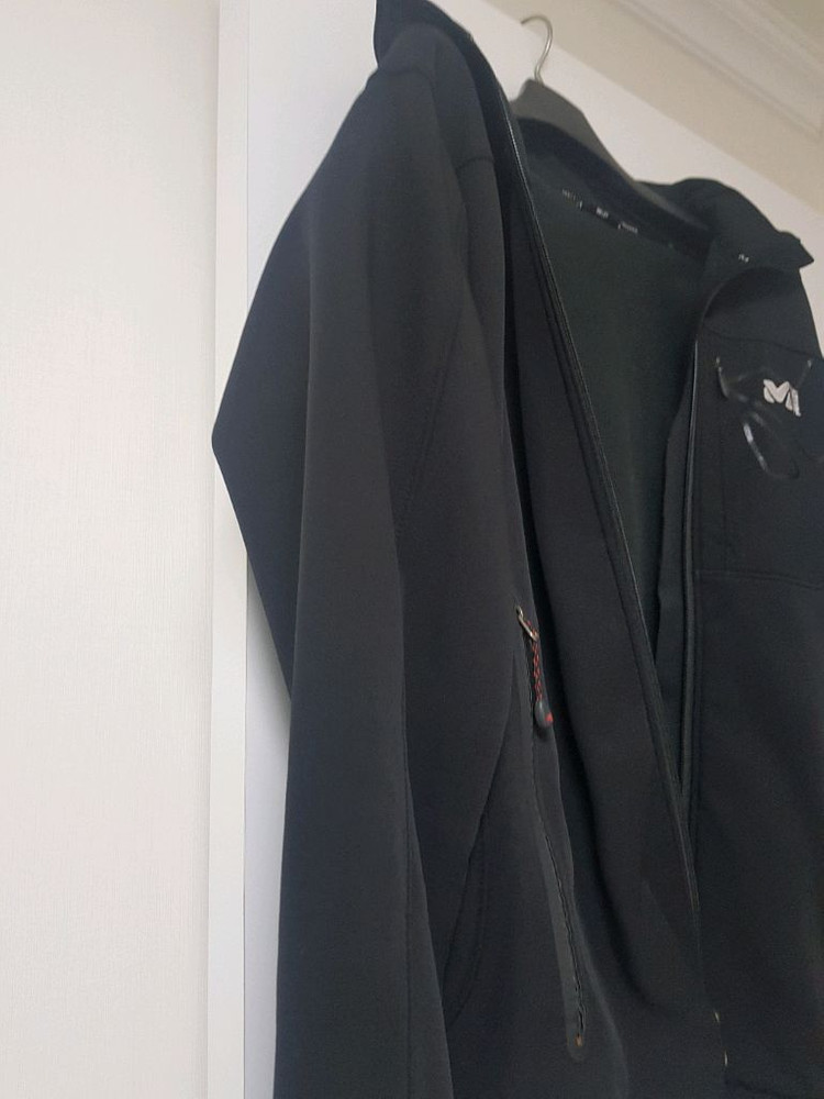 MILLET outdoor 밀레 블랙 후드 아웃도어 등산 자켓 밀레 블랙 후드 자켓 등산의류 등산복 의류--2