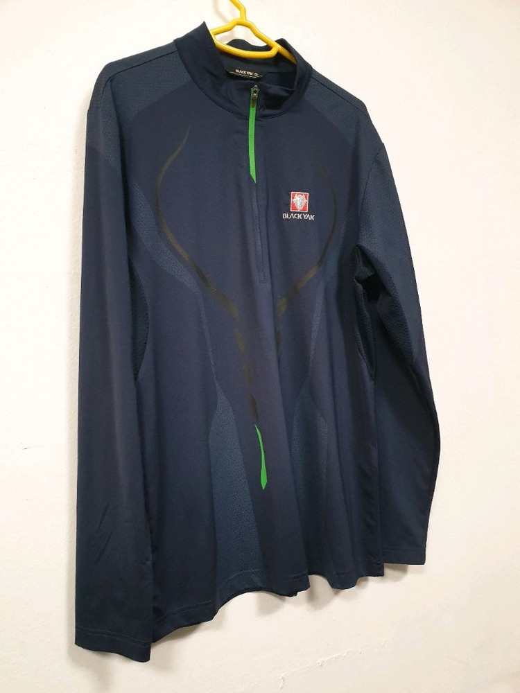 블랙야크 남색 하프집업 긴팔 티셔츠 100사이즈 이미지